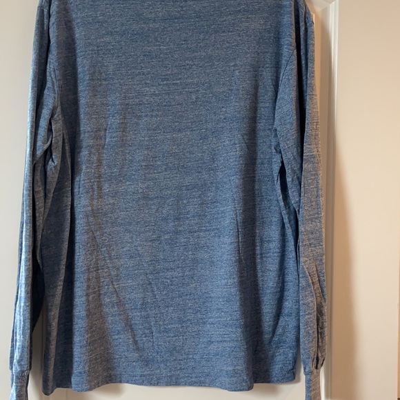 Polo heatherd  blue long sleeve tshirt - Picture 4 of 4